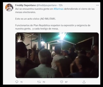 Reclamos en la sede del
