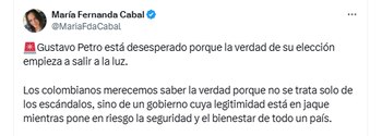 La senadora aseguró que los