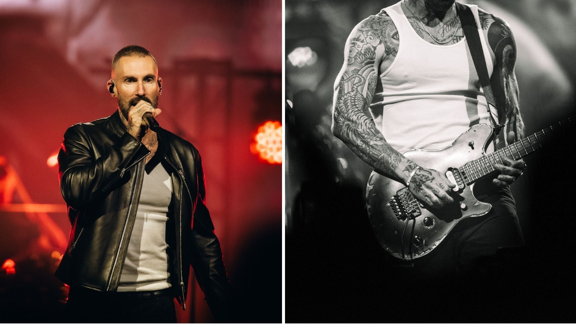 Adam Levine envió un mensaje a los afectados por el terremoto y dedicó “Memories” durante el show de Maroon 5 en Bogotá - crédito Valeria Forero/Páramo