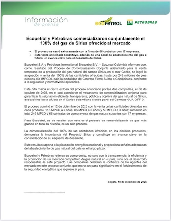 La operación conjunta entre las