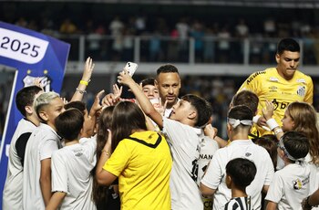 Neymar compartió un momento con