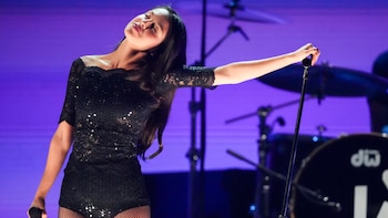 Olivia Rodrigo durante su presentación