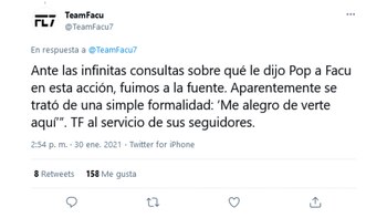 El tuit del equipo de