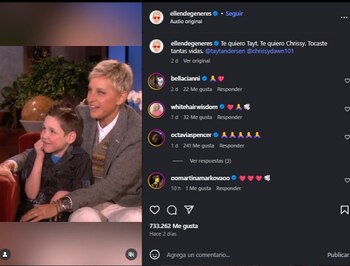 Ellen DeGeneres compartió un emotivo