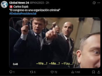 Debate presidencial EN VIVO: lo más viral en redes tras los momentos más polémicos. Captura: X.