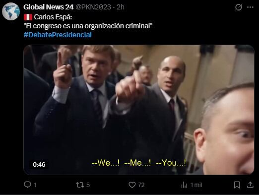 Debate presidencial EN VIVO: lo más viral en redes tras los momentos más polémicos. Captura: X.