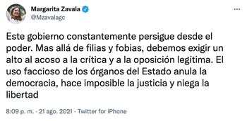 A través de su cuenta