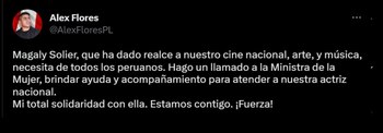 Usuarios piden ayuda para Magaly Solier.