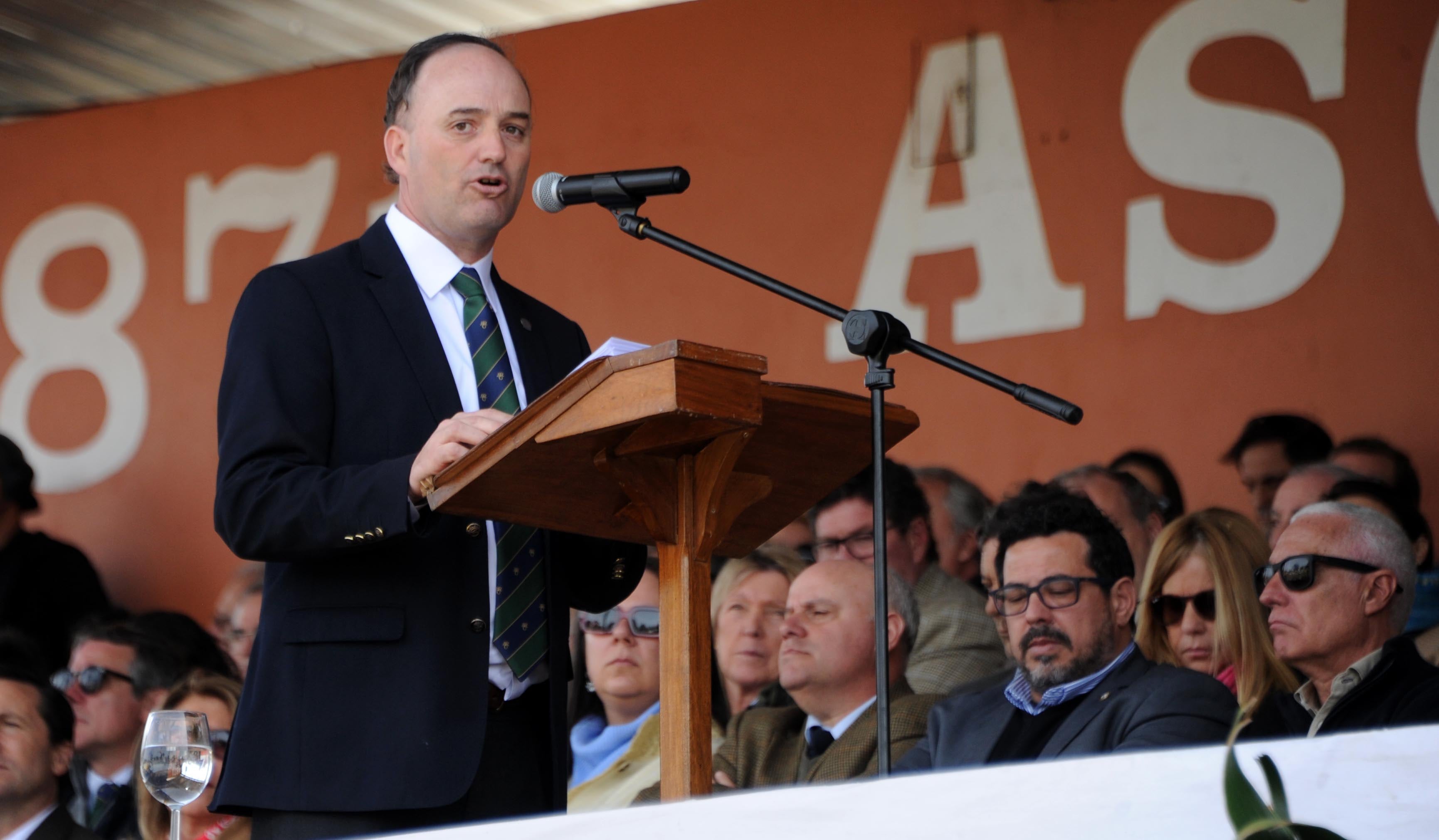 El presidente de la Asociación Rural del Uruguay, Rafael Ferber (Presidencia)