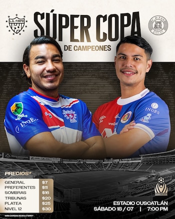 La venta de entradas para la Súper Copa de Campeones quedó habilitada con boletos desde USD 7 hasta USD 30 más cargo de boletería. (Cortesía: Primera División)