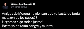 El expresidente mexicano reaccionó al