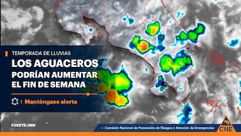 Costa Rica: El Instituto Meteorológico Nacional advierte un fin de semana con más lluvias por la Onda Tropical 14