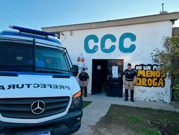 Uno de los comedores allanados