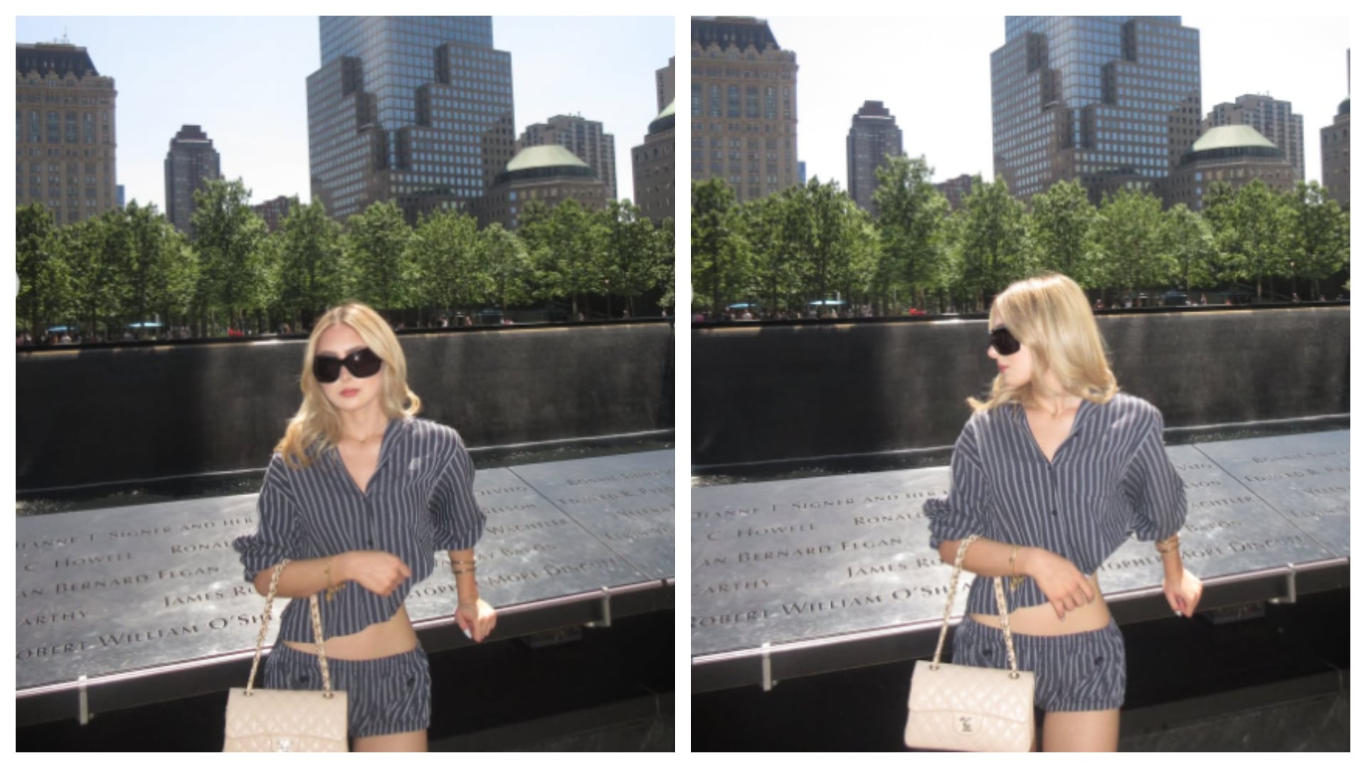 Influencer mexicana, Dafne JM, provoca críticas al posar en el Memorial del 11-S en Nueva York: “Te pasaste de naca”