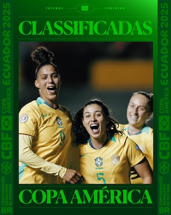 Así celebró el cuadro brasileño su paso a la siguiente instancia de la Copa América - crédito @SelecaoFeminina / X