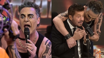 Roberto Peña imitó a Robbie Williams en el debut de Dale Match y desató las risas de todo el equipo de Marcelo Tinelli