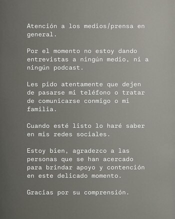 Afirmó que se tomará un