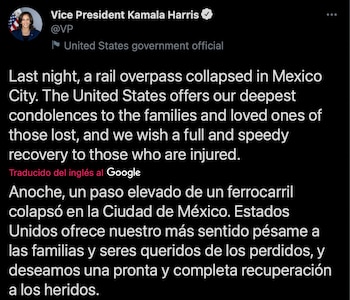 Tuit de Kamala Harris