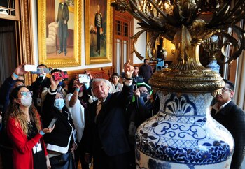 AMLO aprovechó el recorrido de