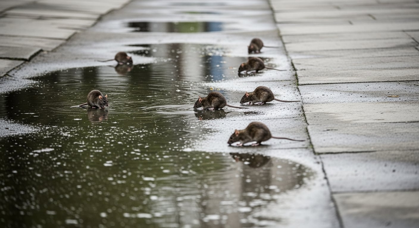 Varios roedores aprovechan los residuos en la escena urbana para proliferarse. (Imagen Ilustrativa Infobae)