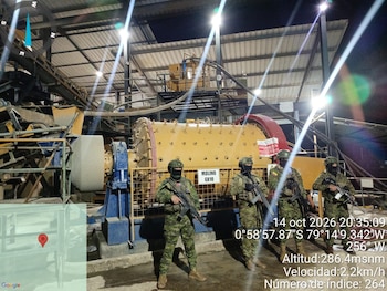 El Ejército ecuatoriano mantiene operativos contra la minería ilegal y las actividades vinculadas con el crimen organizado en distintas provincias del país.