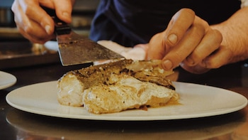 Plato del restaurante Els Casals,