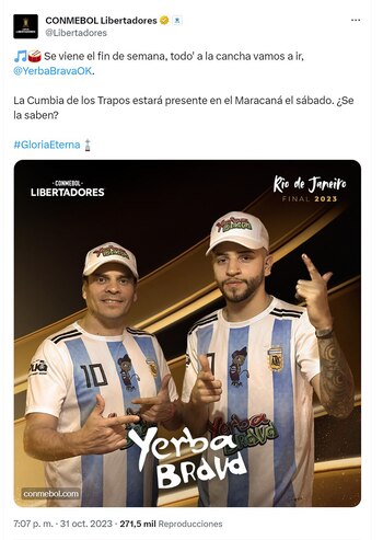 El posteo de la Conmebol