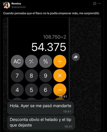 La viralización de una conversación