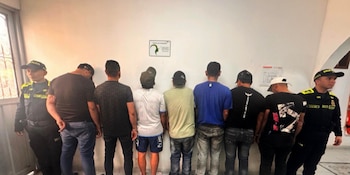 Los siete capturados fueron puestos