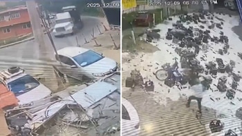 Accidente en Bucaramanga: tractomula perdió