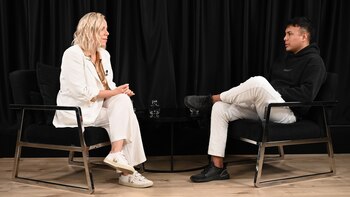 Angelo con Tatiana Schapiro en