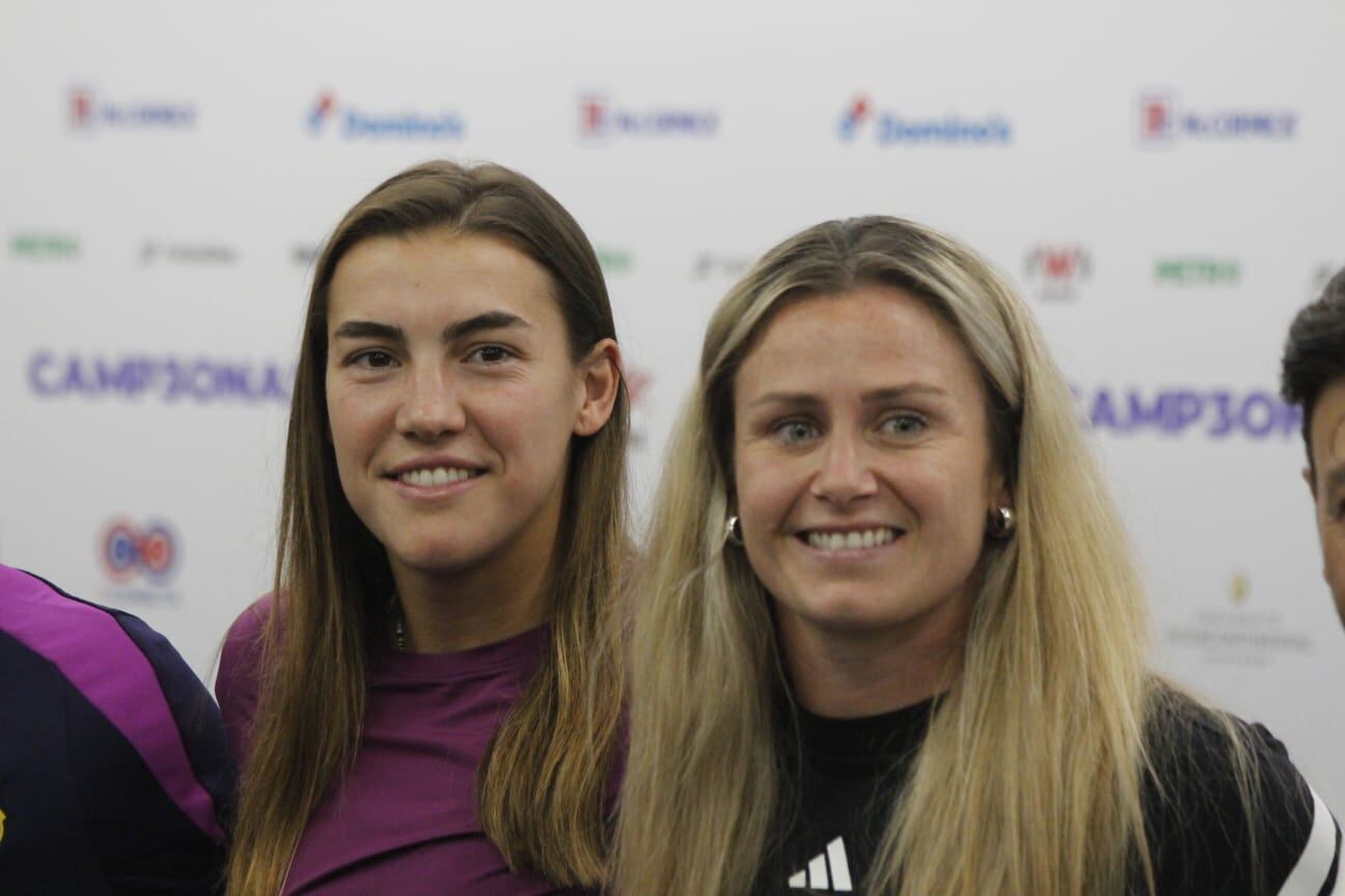 Ambas reconocieron que la liga mexicana se ha convertido en un destino atractivo para jugadoras internacionales. (Foto: Jesús Avilés)