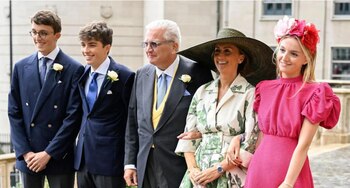 Los príncipes Nicolás y Aymeric,