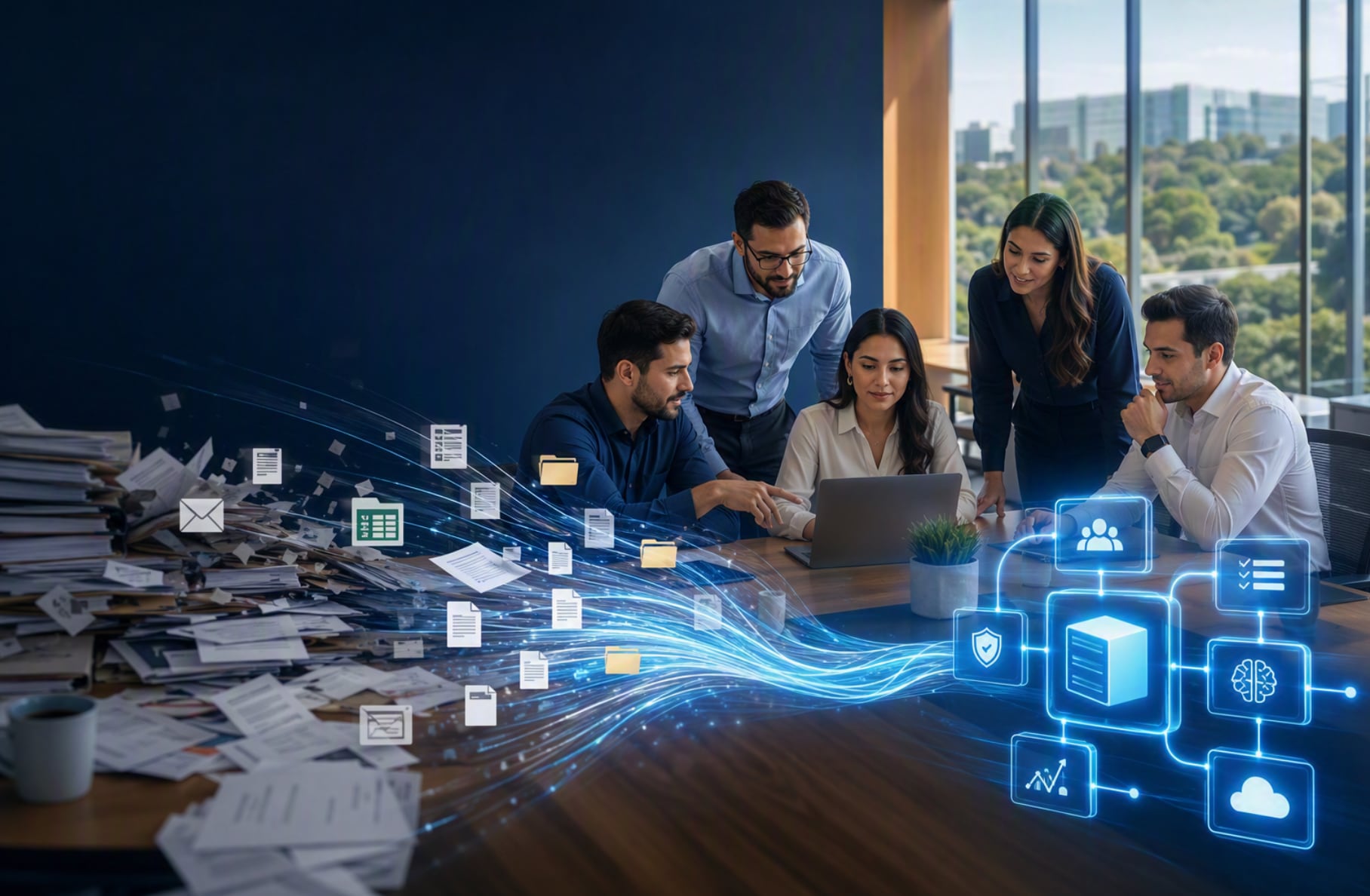 Un 43% de las empresas consultadas señaló la automatización de procesos como su principal tema de interés tecnológico. (Cortesía)