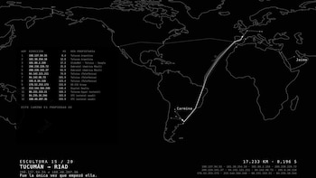 La escultura más grande del mundo, en Buenos Aires: la obra que convierte datos en arte efímero