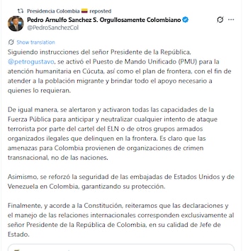 Ministro de Defensa Pedro Sánchez