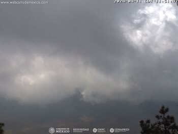 El volcán Popocatépetl se encuentra