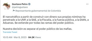 El narcotráfico ha penetrado la