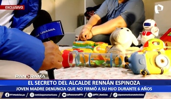 Mujer denuncia que el burgomaestre no firmó a su hijo durante 6 años. (Captura de pantalla: Panorama)