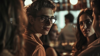 Persona sorprendida en un acto