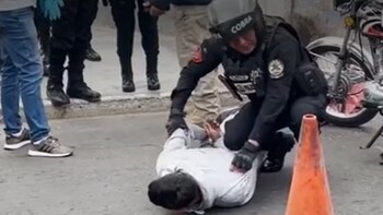 El presunto delincuente capturado por