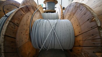Reels of fibre-optic