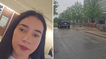 La joven relató el miedo que sintió antes de entrar al edificio donde debía resolver su situación migratoria.