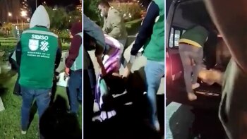 Los presuntos funcionarios rodearon, cargaron