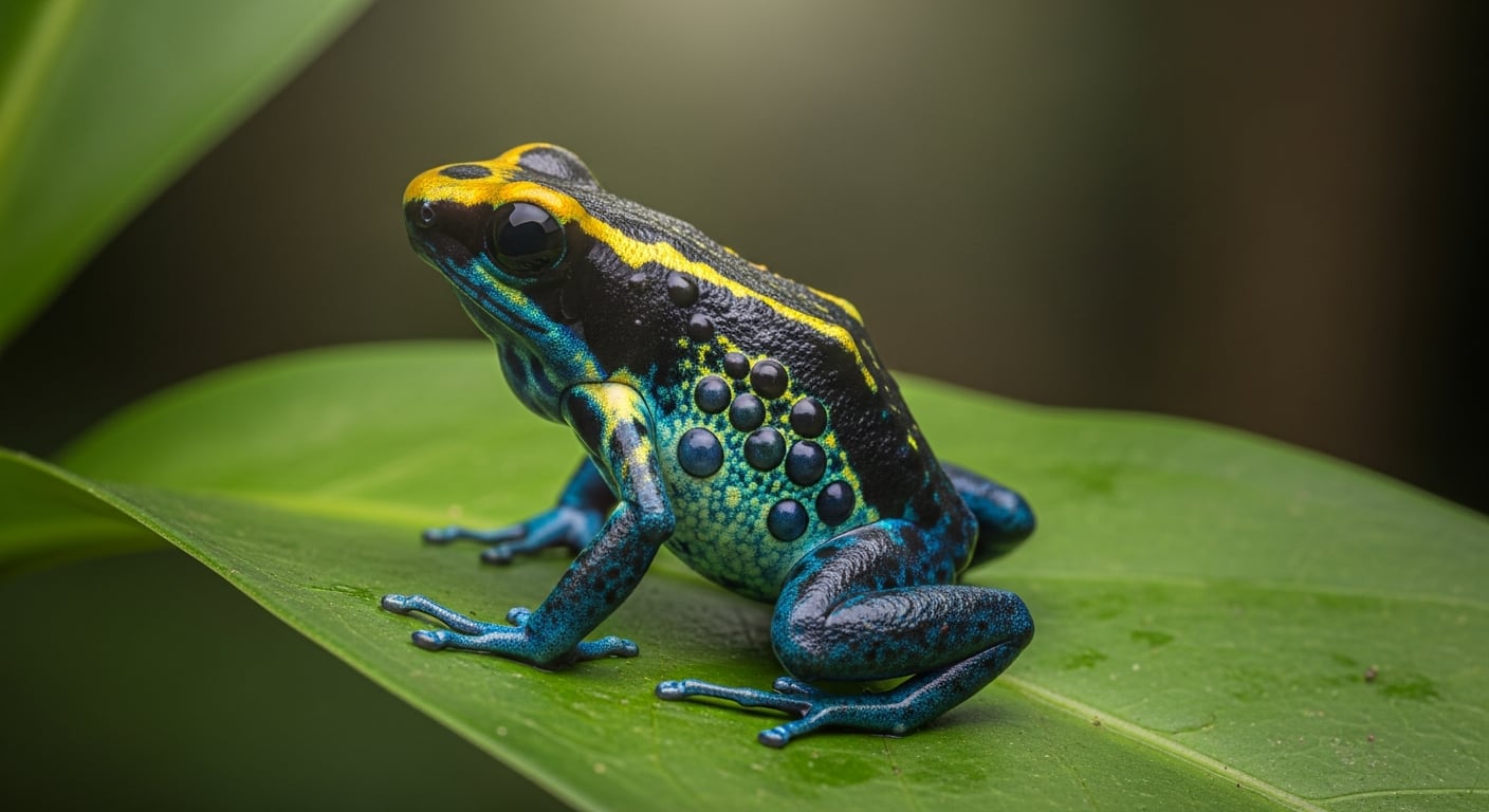 El estudio internacional explicó cómo las ranas venenosas perfeccionaron su defensa química a través de adaptaciones sucesivas y tolerancia dietética a los alcaloides (Imagen Ilustrativa Infobae)