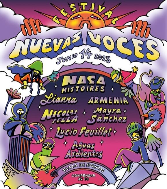 La Gran Plaza de eventos de Compensar, ubicada en la Avenida 68 en Bogotá, se prepara para recibir el próximo 14 de junio la segunda edición del Festival Nuevas Voces.