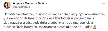 Fiscal Angélica Monsalve insiste en persecución en su contra