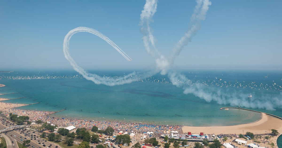 Photo: infobae.com Chicago Air and Water Show 2026: Dates, Schedule, and Best Viewing Spots