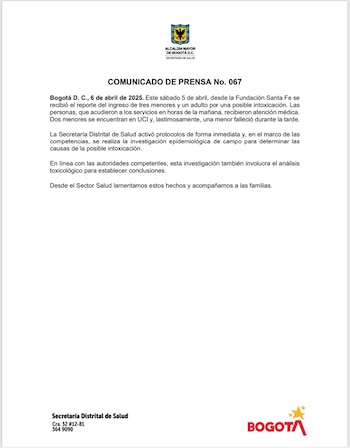 Menor murió en Fundación Santa