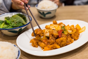 Imagen de stock de un plato de cocina cantonesa